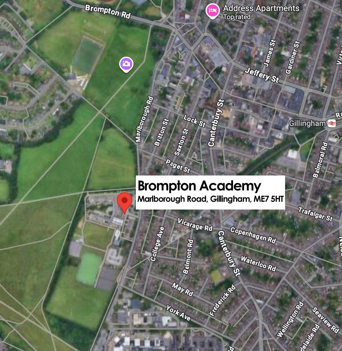 Map of Gillingham class location